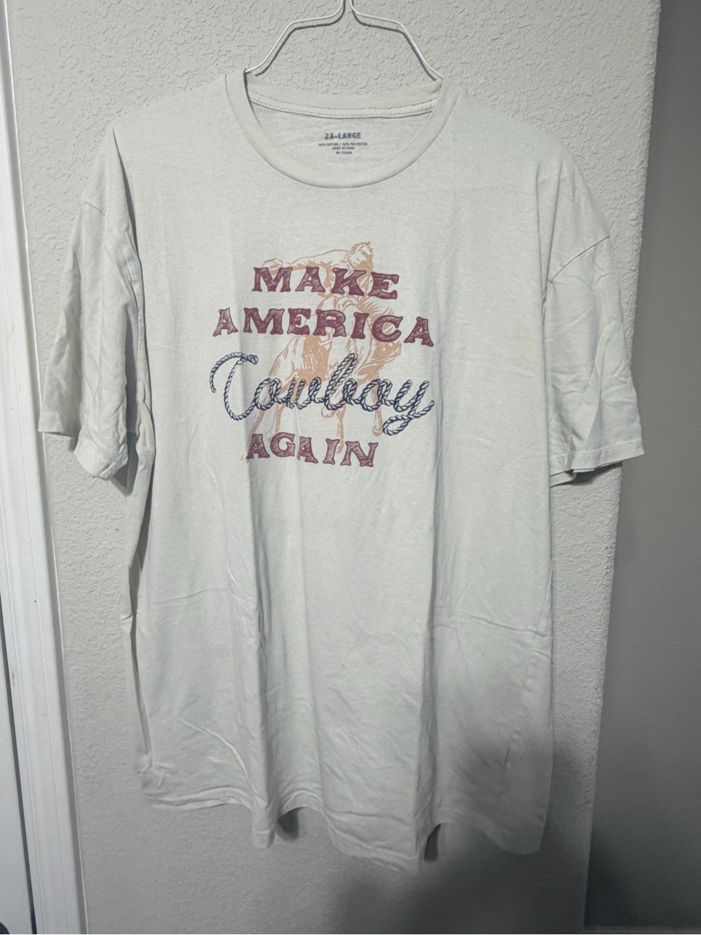 Women’s Make America Cowboy Again Graphic Tee - Beige